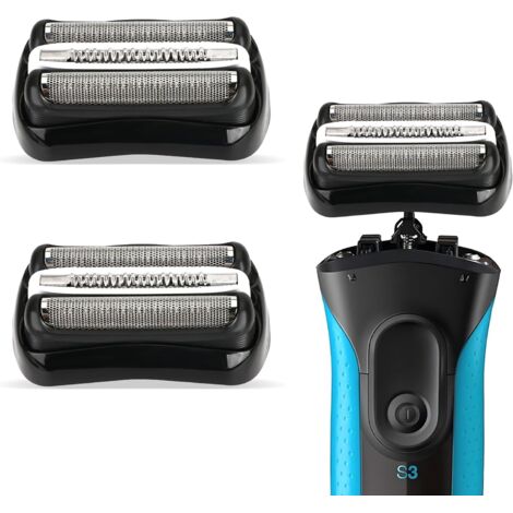 Union – Têtes de rasoir de rechange S3 32B pour Braun Series 3 – Lames en acier inoxydable – Lot de 2 – Ajustement précis pour un rasage confortable