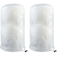 Voile d'hivernage,Lot de 2 housses de protection contre le gel pour plantes avec fermeture éclair 140 x 200 cm - Couverture chaude pour protéger les arbres fruitiers et les plantes Voile d'hivernage