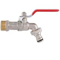 Robinet d'eau en Laiton de Qualité Supérieure, Résistant à la Rouille et au Gel + Raccord de Tuyau Gratuit + Ebook Pour Jardin, Machine à Laver, Baril de Pluie