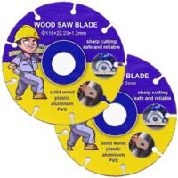 2 x Cutting Discs 115 mm for Angle Grinder, Flexible Disc for Wood, Flex Plastic Blade, 115 mm Cutting Discs for Angle Grinder