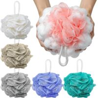 6 Pieces Bath Sponge, 40 g Foam Washable Shower Flower, Exfoliating Body Sponge, Washable Shower Mesh Massage Sponge, to Exfoliate Skin Cleansing Soothing Skin