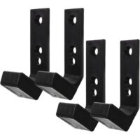 4 Piece Wall Mounted Dumbbell Rack - Weight Bar Storage Rack - Private Gym Accessory - Sturdy and Durable Material