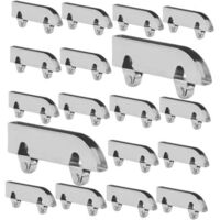 50pcs Sliding Door Roller Rollers Glass Heavy Duty Metal Bearings Accessories for Patio Doors and Cabinets Reliable and Durable Guide Wheels