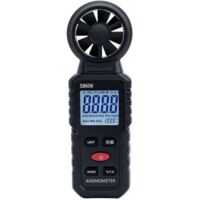 3 in 1 Portable Digital Anemometer, 0-45m/s Measuring for Wind Speed, Wind Power and Wind Temperature, Ideal for Navigation and Flight