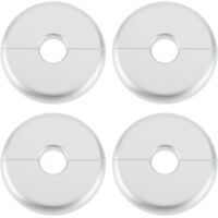Radiator Pipe Cover 16mm Diameter 70mm Radiator Pipe Cover for Wall Radiator Tube Decoration Silver 4pcs