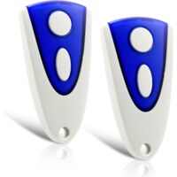 Lot de 2 Télécommandes 433,92 MHz 2 Canaux, pour Portails Électriques