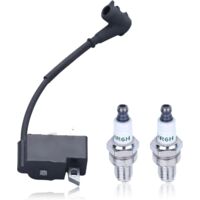 Ignition Coil Kit For Stihl FC70 FC70C FS70 FS70C FS70R FS70RC Strimmer Ignition Coil with Spark Plug Replacement 4144 400 1309