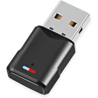 Adaptateur USB Bluetooth 5.3 pour PS5/PS4/SwitchConsole/PC, Dongle Double Appairage Faible Latence Clé Émetteur Récepteur Audio sans Fil pour Windows/Macos/Casques/Enceintes