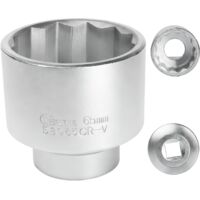 Douille 65mm 3/4" 12 pans, Douille pour clé 3/4 65mm pour clé CR-MO(Whtie)