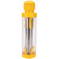 Stainless steel corn peeler, yellow, all parts are dishwasher safe, 1 corn peeler, stainless steel peeling tool, seamless, no splashing, plus