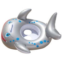 Tiburón inflable swim seat - inflable swim ring lindo animal salvavidas animal seat ring