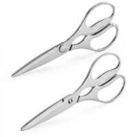 Multipurpose kitchen scissors, premium solid stainless steel kitchen scissors for can opener, nut cracker, heavy-duty poultry scissors with sharp blade