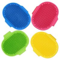 Grooming Brushes for Dogs, Pet Shampoo, Bath Brush, Relaxing Massage, Rubber Comb with Adjustable Ring Handle for Long and Short Haired Dogs and Cats