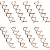 Spiral Hair Clip, Rotating Hair Clip, Spiral Hair Clip, Rotating Hair Clip for Handmade Hairstyling (Rose Gold)