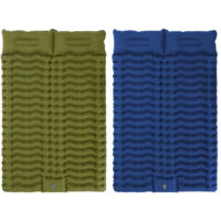 Inflatable outdoor mattress, navy blue picnic mat, camping mat, portable air cushion 20014010cm