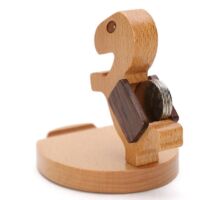 Cute Horse Mobile Phone Holder Wooden Smartphone Stand Desktop Stand for All Mobile Phones Animal Phone Holder Desk Ornament
