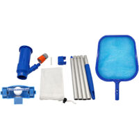 Pool cleaning kit, pool vacuum jet cleaning kit, pool net cleaning brush