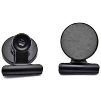 Refrigerator magnets, fridge magnets, magnetic clips, heavy-duty, detailed list, fasteners for home and kitchen display (black, 5)