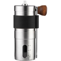 Portable black coffee grinder for manual coffee machine for home coffee lovers