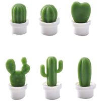 Decorative refrigerator magnets, perfect fridge magnets for personal use at home, office (12 cactus pieces)