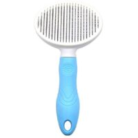 Cat brush, self-cleaning brushes for shedding and grooming, removes loose undercoat, mats and tangled hair, comb for cats, dogs, massage brush