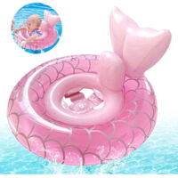 Baby swimming ring, mermaid seat, baby swimming ring for children (suitable for children 0-5 years old)