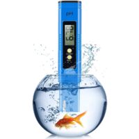 High-precision pocket-sized pH meter, 0.01 accuracy with a pH testing range of 0-14. Digital pH tester for water, suitable for hydroponics, beverages, and swimming pools.
