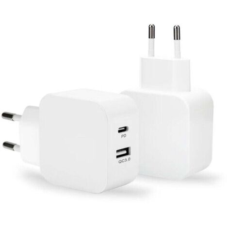 1pcs Chargeur rapide, adaptateur secteur pour iPhone, chargeur de type C, chargeur USB, prise C, compatible avec les séries iPhone 15/14/13/12/11, Pad/Xperia /Galaxie/Android, etc.