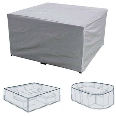 Housse de protection rectangulaire pour meubles de jardin, en polyester, imperméable, anti-poussière, anti-UV, pour chaise ou table de jardin (dimensions : 220×105×105cm) (1/5)