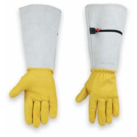 Gants Jardinage Femme/ Homme Longs, Gants De Jardinage Cuir, Gants De Jardinage résistants aux épines, Gants De Jardinage Avec Protection De L'avant-bras Pour Désherbage, Cueillette, Taille-L (1/5)