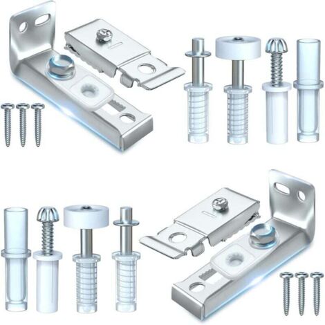 Kit de réparation de matériel- Lot de 2 pièces de rechange pour portes,un pivot de 3/8", une roue de guidage de 7/8", pour porte de poche pliante, porte accordéon, porte de grange