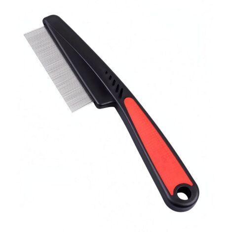 Brosse De Toilettage Decker à Manche Rouge - Peigne à Curry Flexible Pour Chevaux (USA)