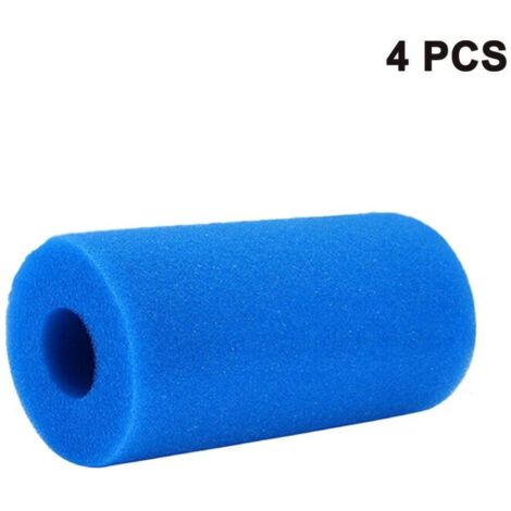 Filtre de piscine type B, réutilisable et lavable, cartouche filtrante en mousse réutilisable pour piscine In-tex type B (lot de 4)