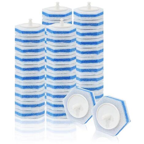 64 recharges de brosses pour WC Clorox, nettoyant WC 5 fois plus puissant, brosse WC jetable haute densité (1/5)