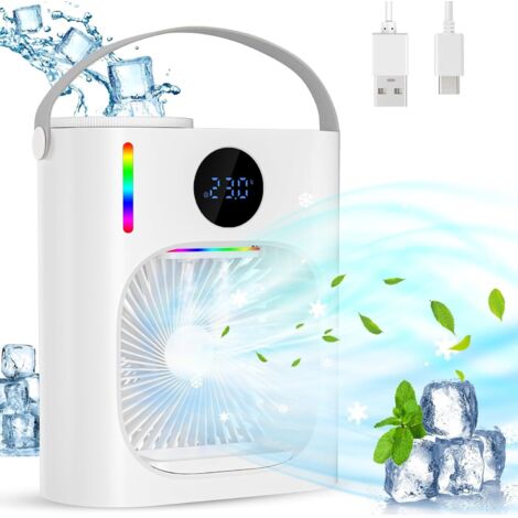 Climatiseur Portable Pour Chambre 900Ml Climatiseurs Ventilateur Avec 7