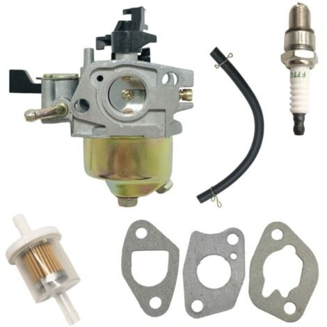 GXV160 Carburateur pour Honda GXV160 HR215 HRM215 HRB215 HR194 HRA214 HRB215 Tondeuse à gazon, avec Filtre à air, Bougie d'allumage, Remplacement 16100-ZG9-M12 16100-ZE6-W01 16100-ZE7-055
