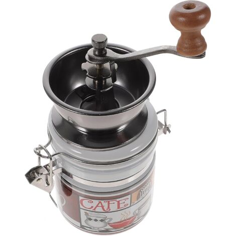Moulin à café manuel en céramique pour la cuisine- mortier conique et pilon à main (1/5)