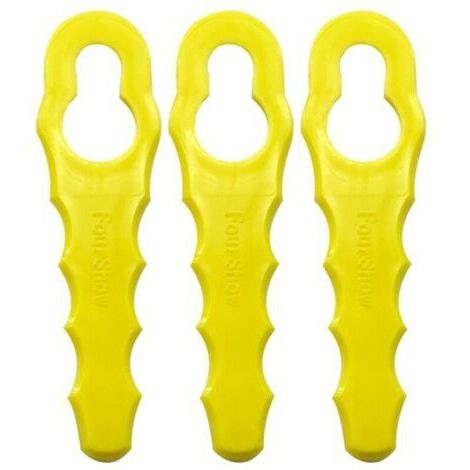 Lot de 100 lames de rechange compatibles avec les débroussailleuses Ryobi RAC155, RAC157 et RAC158, têtes de lame à double denture