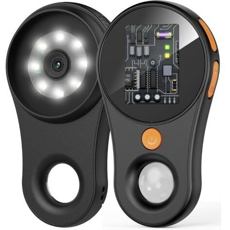 Microscope numérique macro à mise au point fixe, loupe portable, écran couleur 2,0 pouces, pixels 200 W, grossissement 500x, 8 LED intégrées, batterie rechargeable, compatible avec Windows, Mac OS (no (1/5)
