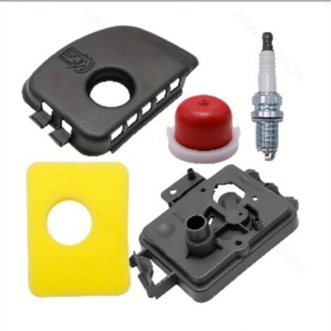 Base de filtre à air 595663, couvercle de filtre à air 595660 et filtre en mousse de rechange pour tondeuse à gazon Briggs Stratton 450E 500E 550E 550Ex