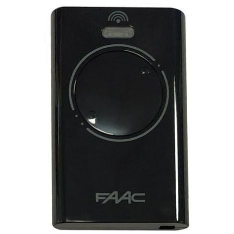 FAAC XT2 433 SLH Noire - Télécommande à 2 canaux - Codage Rolling Code SLH sécurisé - Compatible motorisation FAAC - Référence 7870071