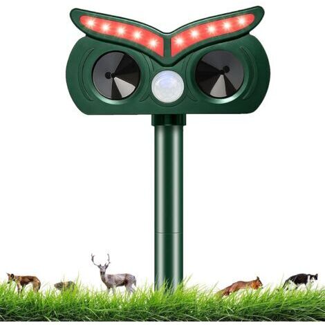 Répulsif Chat Ultrason, Repulsif Chat Solaire & Répulsif Ultrason Anti Rongeurs Étanche, Repulsif Chat Exterieur avec Détecteur de Mouvement pour Anti Chats Chiens Souris Animaux Sauvages (1/5)