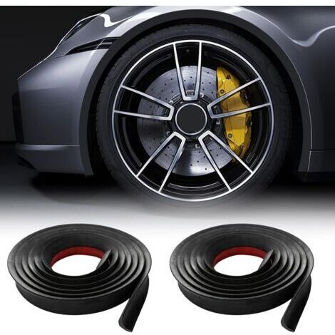 Élargisseur d'aile universel, élargissement de passage de roue de voiture, revêtement de passage de roue en caoutchouc très flexible, pour protection et décoration de voiture (3M)