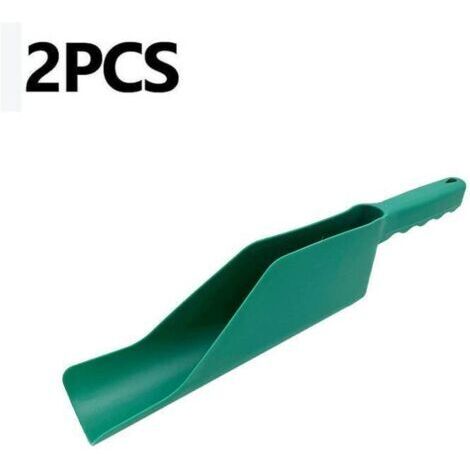 pelle à gouttière verte, pelle à gouttière de grande capacité, outils de jardinage, pelle de jardin, pelle à gouttière de grande capacité, outils de jardinage (1/2)