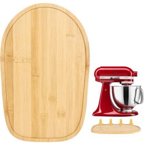 Kitchen Aid Artisan Planche coulissante en bambou pour robot de cuisine Kitchen Aid Artisan 4,3 à 4,8 l