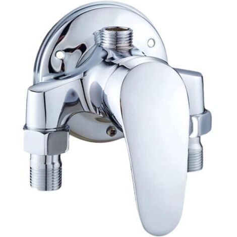 Robinet inverseur de salle de bain, mitigeur de douche en laiton, mitigeur de douche monocommande eau chaude/eau froide, mitigeur pour chauffe-eau solaire (1/5)