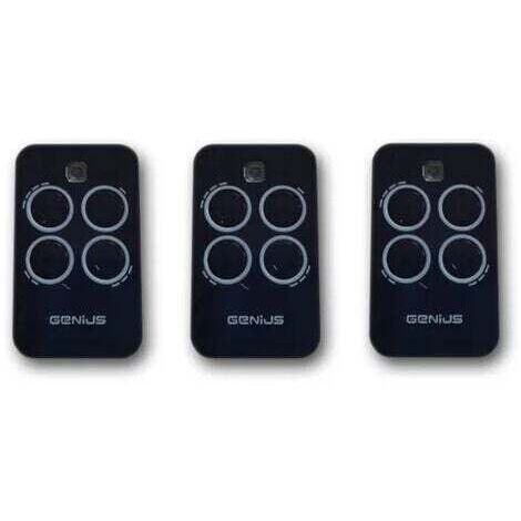 genius 3 x télécommande 4 canaux 433mhz jlc echo tx4 6100334