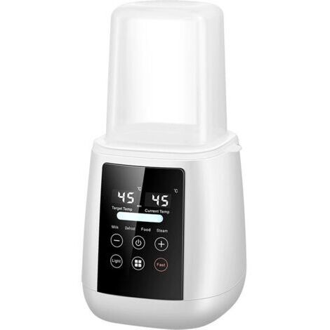 Chauffe-lait pour bébé, chauffe-biberon et stérilisateur, appareil d'alimentation 6 en 1 avec fonction de chauffage sûre pour la maison des tout-petits
