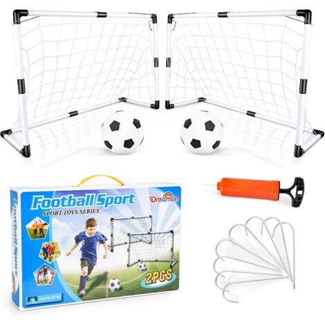 Ensemble de 2 buts de football et ballons pour enfants, jouets de sport d'intérieur et d'extérieur (1/5)
