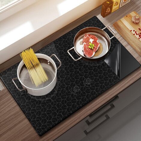 Tapis Protection Protecteur Induction, 5278cm Tapis de Protection Plaque Induction, Anti Rayures Non Slip, Tapis de Cuisson à Induction en Silicone Protection, Protection Plaque de Cuisson Magnétique